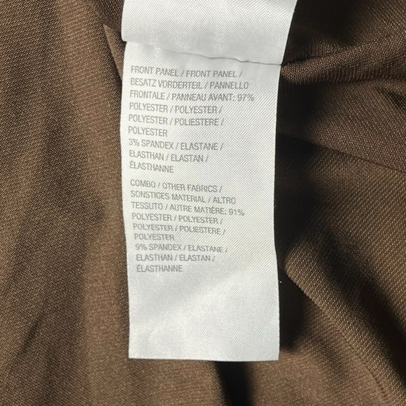 BOB MACKIE Wearable Art Brown Green Orange Floral Print Tunic Top Womens Size 2X - Picture 6 of 8